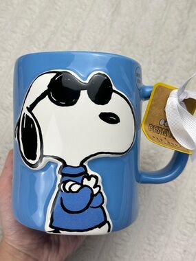 Rae Dunn Peanuts Chill Blue Mug
